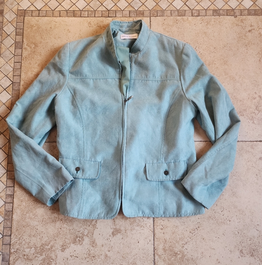 Alfred Dunner Faux Suede Jacket